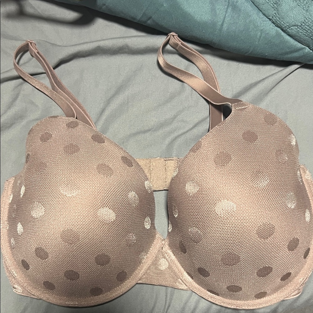 Victoria's Secret Tan Polka Dot Bra
